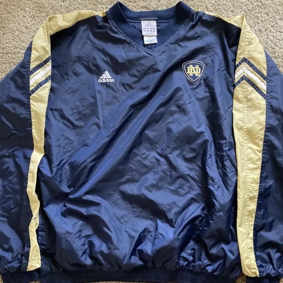 Notre Dame Adidas Men Vtg  Pullover Large - Picture 1 of 5